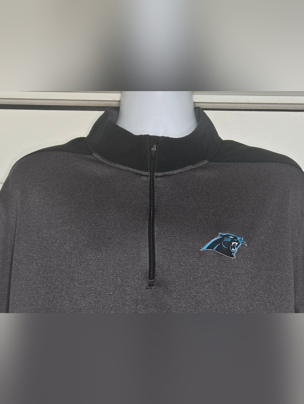 Nike Golf Dri Fit Carolina Panthers 1/4 Zip Pullover Gray Mens 3XL NFL Jacket - Picture 4 of 11